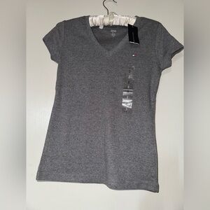 Tommy Hilfiger Gray Fitted Short Sleeve T-Shirt